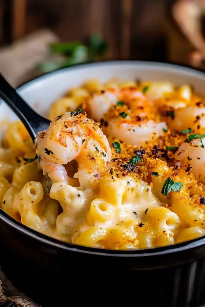 Cajun Shrimp Crab Mac Cheese