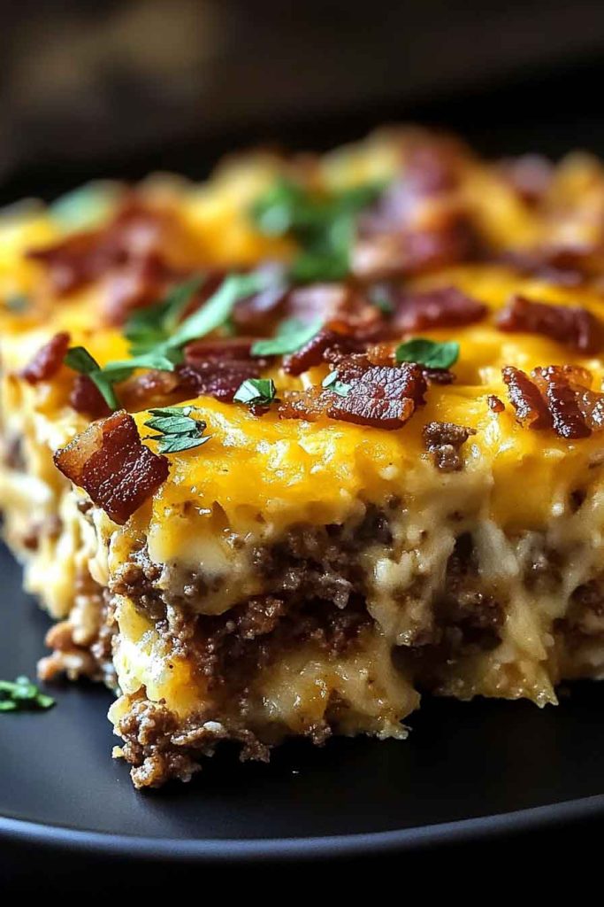 Ingredients for Cheesy Ranch Breakfast Bake