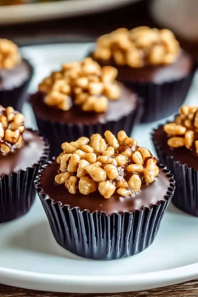 How to Make Chocolate Peanut Butter Krispie Cups