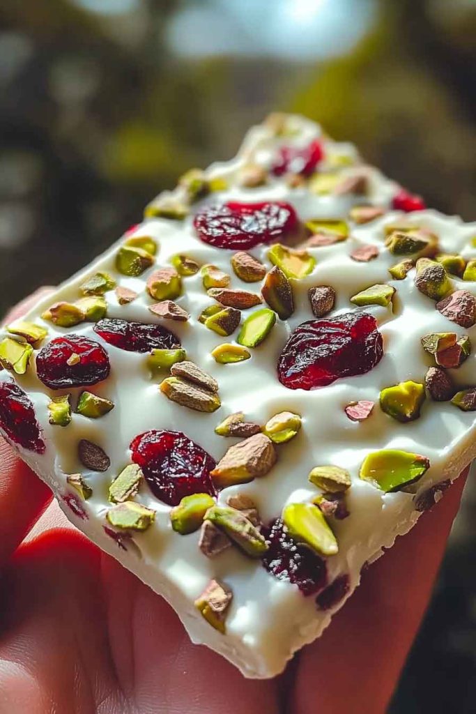 Ingredients for Cranberry Pistachio White Chocolate Bark