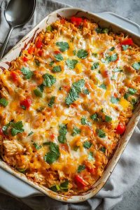 Fajita Chicken Casserole Bake