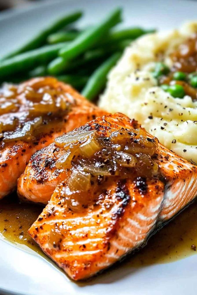 How to Make Glazed Salmon with Garlic Mashed Potatoes