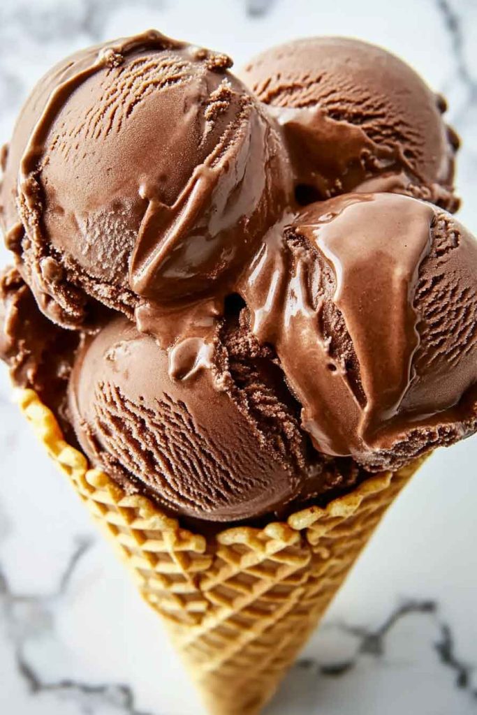 Ingredients for Greek Yogurt Chocolate Ice Cream