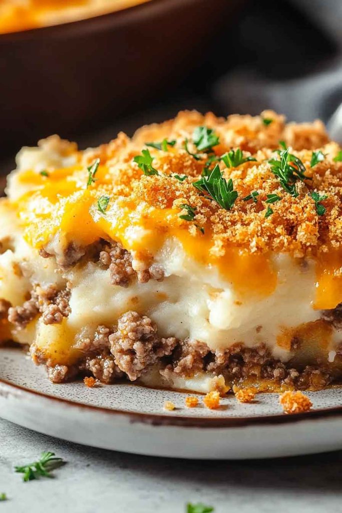 Ingredients for Ground Beef Potato Casserole