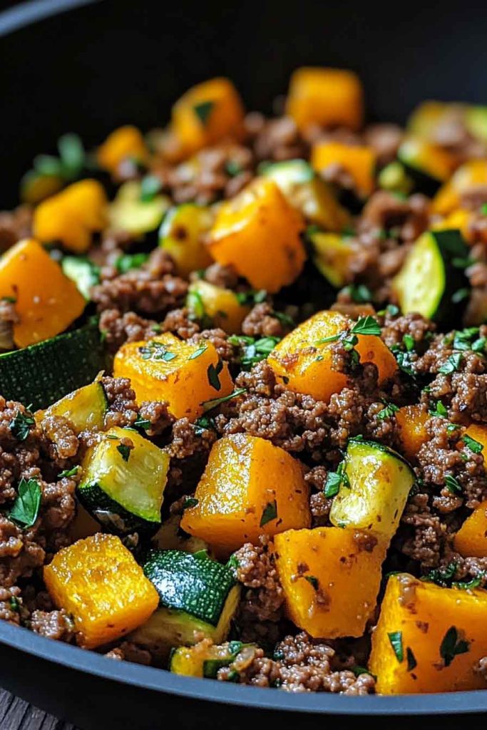 How to Make Ground Beef Zucchini Skillet
