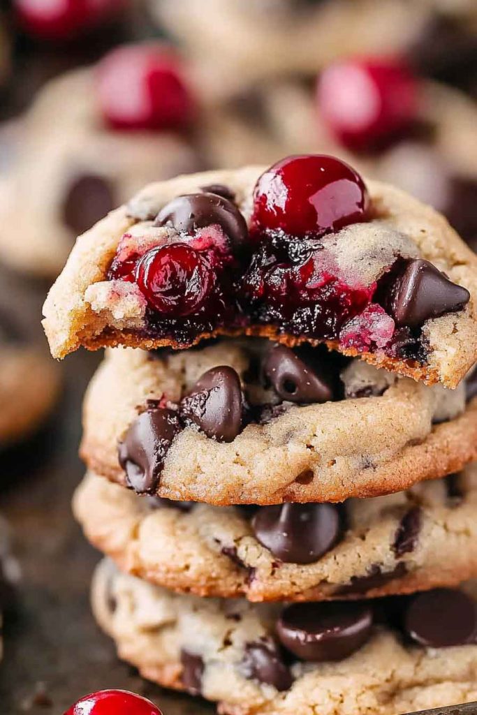 Ingredients for Maraschino Cherry Chocolate Chip Cookies