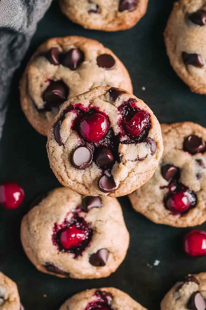 Maraschino Cherry Chocolate Chip Cookies