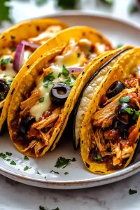 BBQ Chicken Pizza Tacos