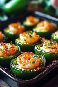 Fiery Cajun Shrimp Stuffed Jalapeños