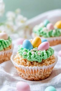 Easter Rice Krispie Nests