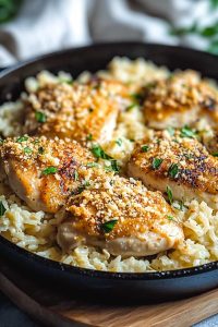 Garlic Parmesan Chicken Rice