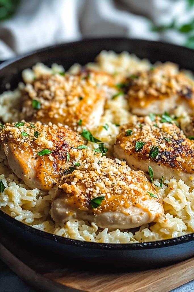 Garlic Parmesan Chicken Rice