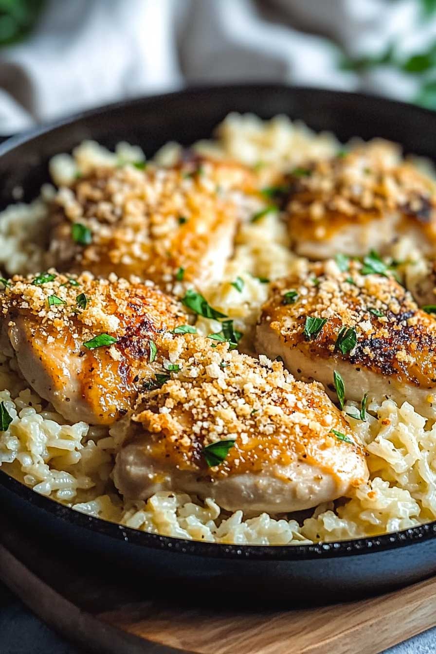 Garlic Parmesan Chicken Rice