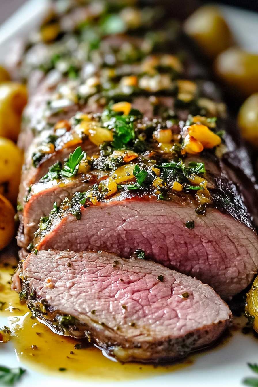 Herb Crusted Mustard Lamb