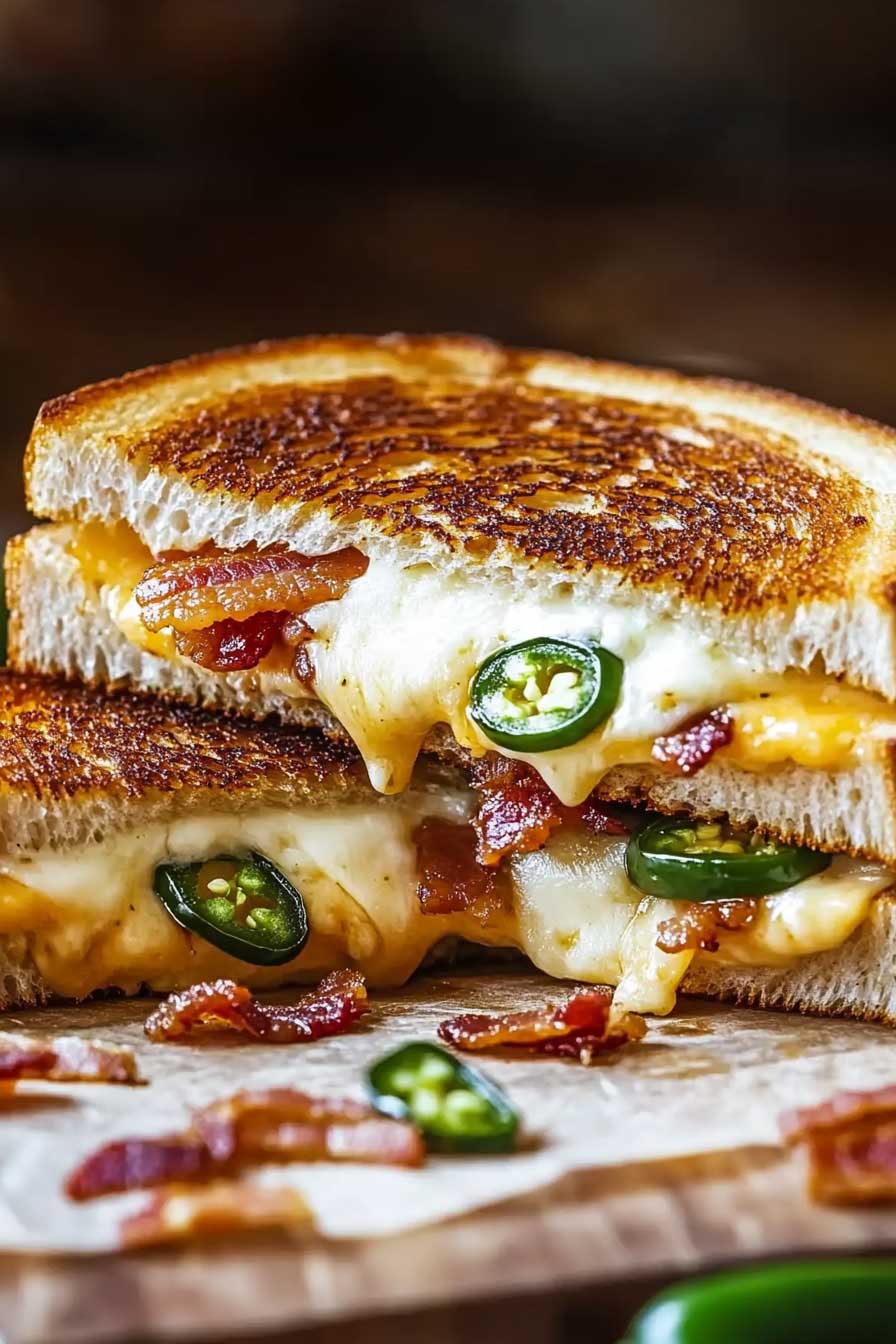 Jalapeno Popper Grilled Cheese (Crispy & Creamy)