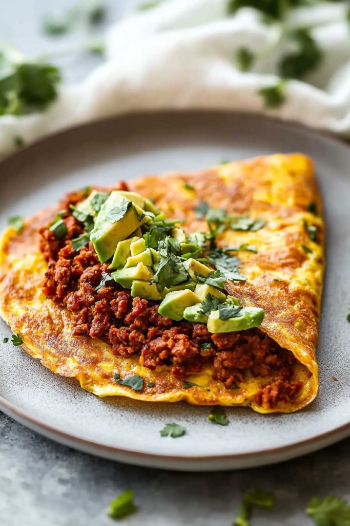Whole30 Keto Chorizo Omelette