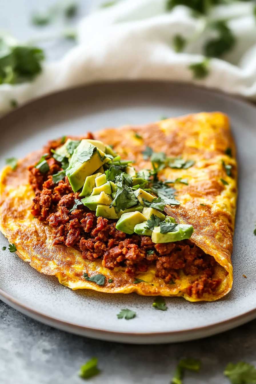 Whole30 Keto Chorizo Omelette